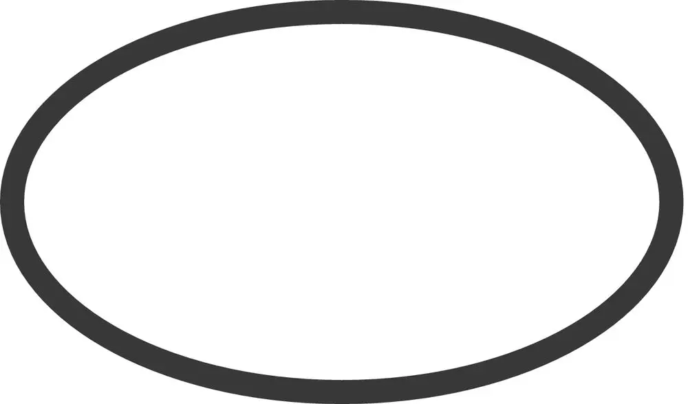 O-Ring von Hansgrohe, runde Form mit durchgehendem, geschlossenen Rand, geeignet für Dichtungsanwendungen in Rohrverbindungen.